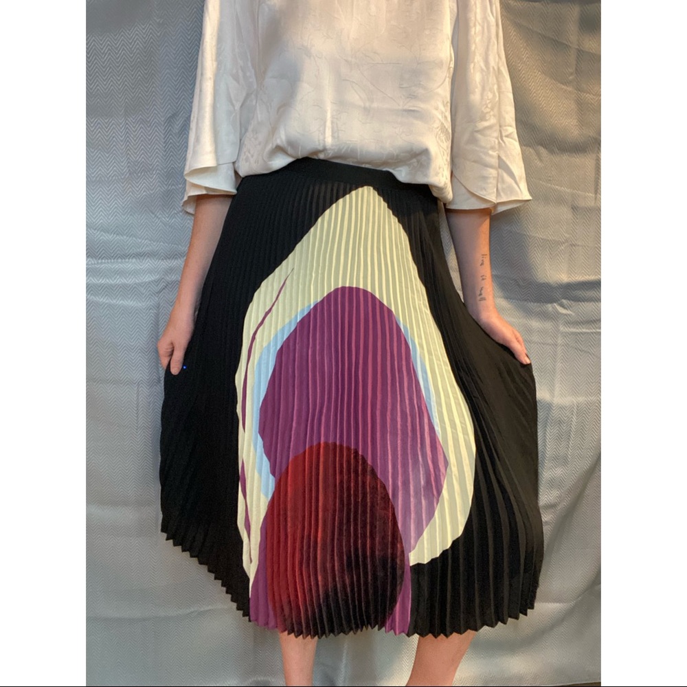 EUC Joan Vass Pleated Skirt